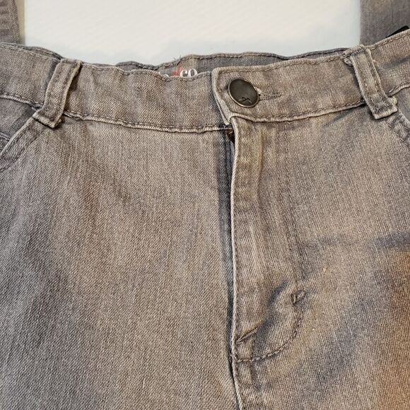 Style & Co Slim Leg Gray Sequin Jeans Sz 14 - Picture 3 of 8